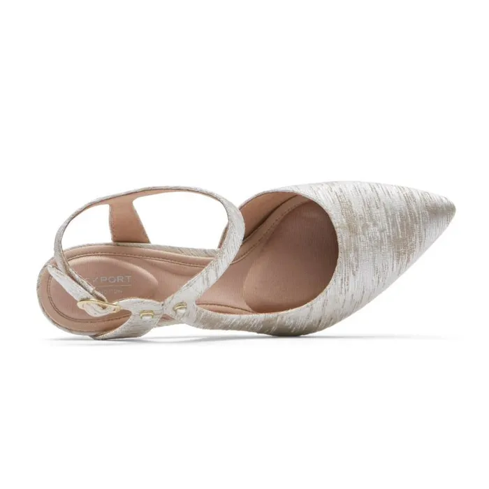 Rockport Heels Women Total Motion 75mm XStrap Heel Vanillapearl