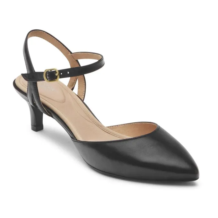 Rockport Heels Women Total Motion Kalila Ankle Strap Heel Black