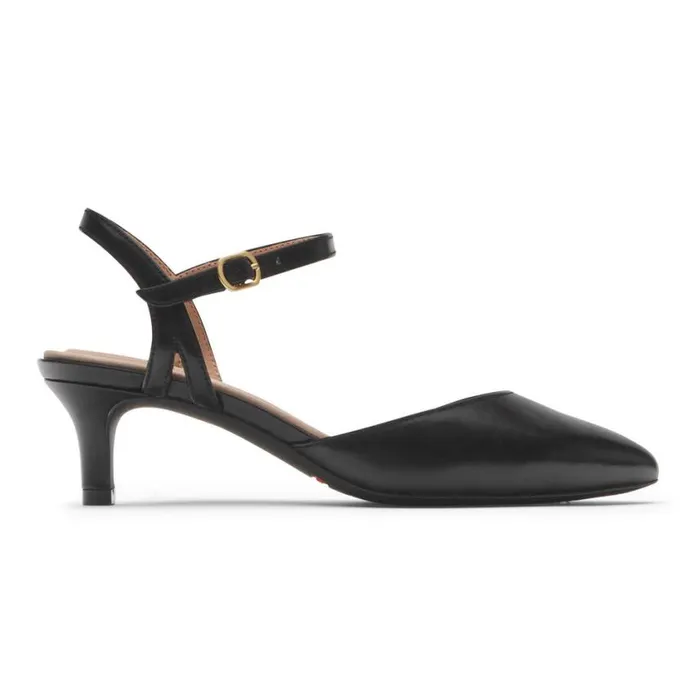 Rockport Heels Women Total Motion Kalila Ankle Strap Heel Black