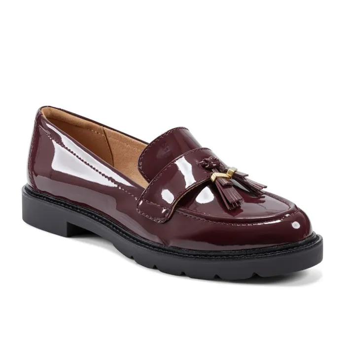 Rockport Loafers Women Kacey Tassel Oxblood Patent