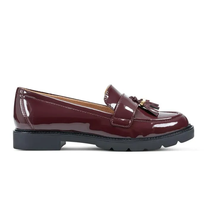 Rockport Loafers Women Kacey Tassel Oxblood Patent Rockport Loafers Women Kacey Tassel Oxblood Patent