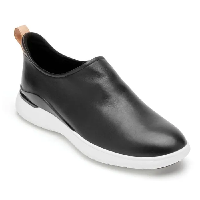 Rockport Shoes Women Total Motion Sport High SlipOn Shoe Black Leather