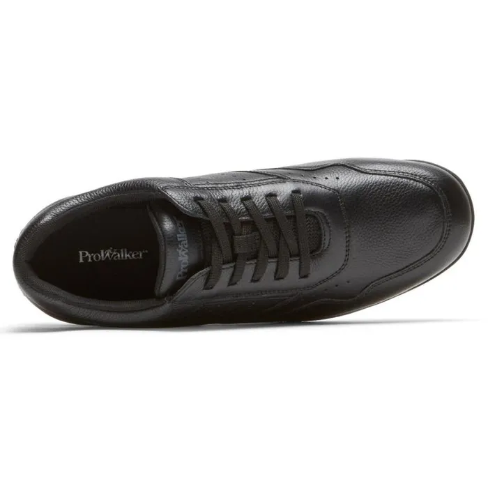 Rockport Sneakers Men ProWalker 7100 Plus LaceUp Active Shoe Triple Black Lea