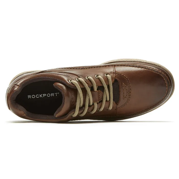 Rockport Sneakers Men World Tour Classic Lace Up Brown Leather