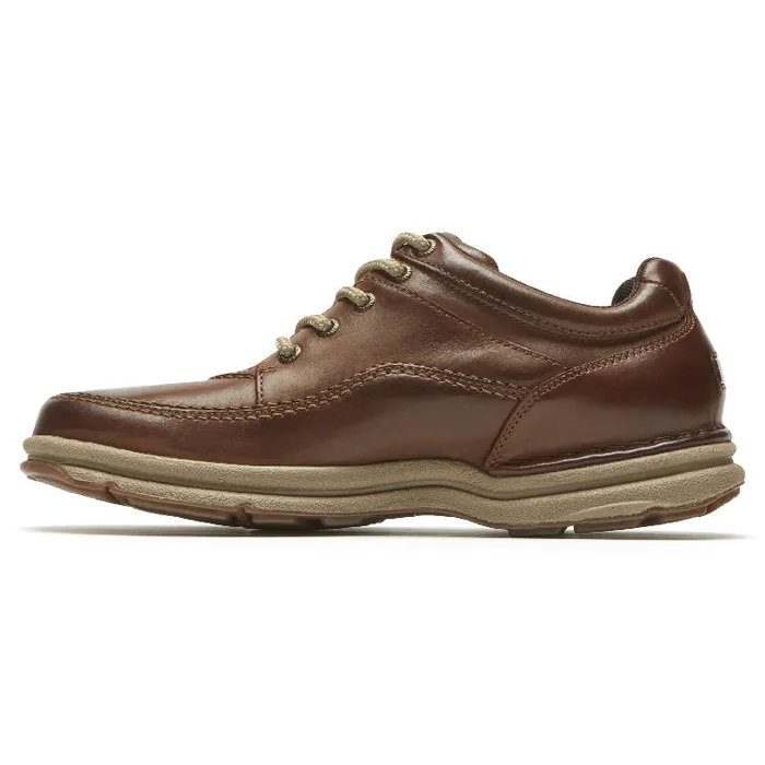 Rockport Sneakers Men World Tour Classic Lace Up Brown Leather