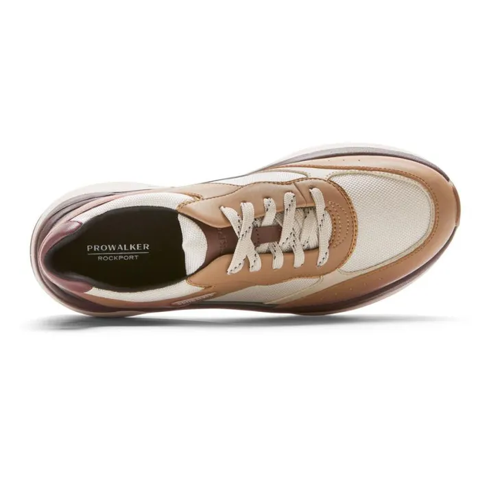 Rockport Sneakers Women Prowalker Eco Sneaker Tanblack Lthrtextile Eco