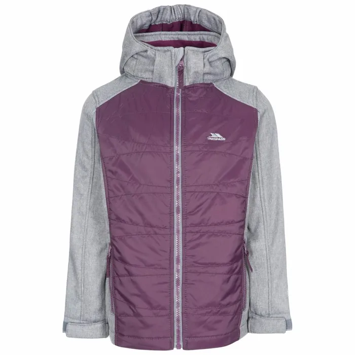 Rockrose Girls039 Softshell Jacket Potent Purple Kids Trespass School Jackets Rockrose Girls039 Softshell Jacket Potent Purple Kids Trespass School Jackets
