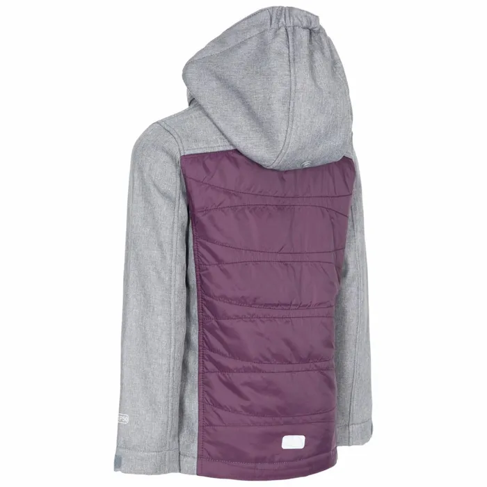 Rockrose Girls039 Softshell Jacket Potent Purple Kids Trespass School Jackets Rockrose Girls039 Softshell Jacket Potent Purple Kids Trespass School Jackets