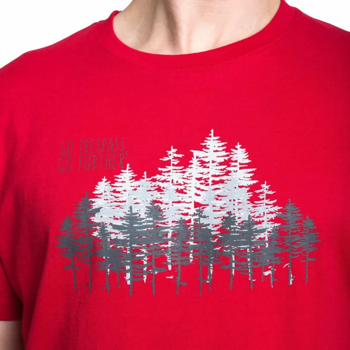 Router Printed Casual TShirt Red Men Trespass TShirts