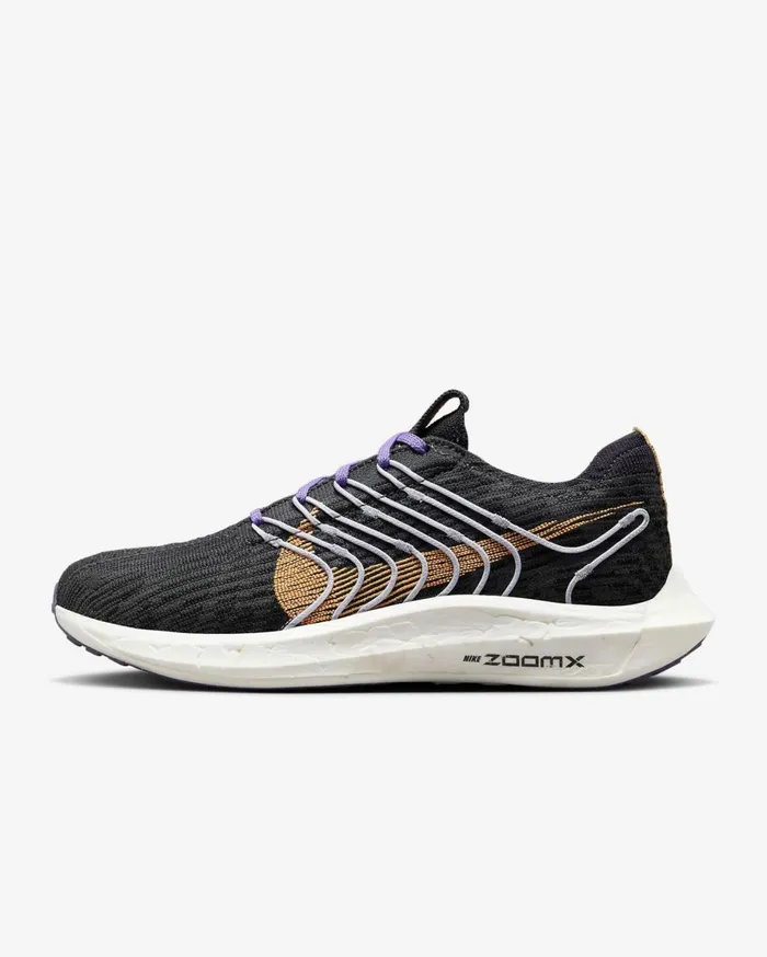 Running Women Nike Pegasus Turbo Blackanthracitecave Purplepeach Cream