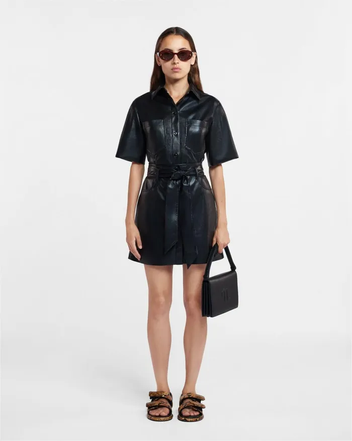 Sabine Black Women Nanushka Tops Sabine Black Women Nanushka Tops