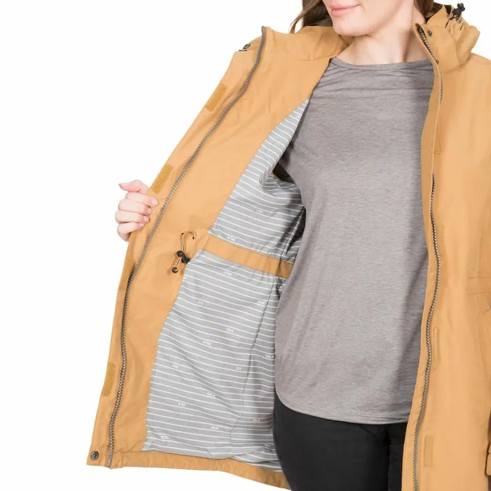 Sabine DLX Waterproof Jacket Sandstone Women Trespass Waterproof Jackets