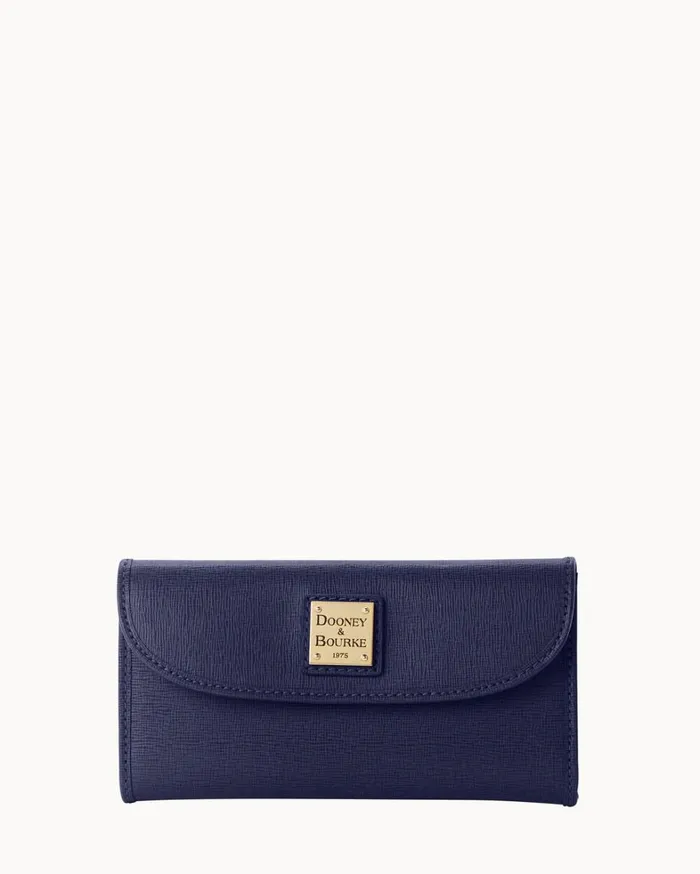 Saffiano Continental Clutch Marine Women Dooney and Bourke Wallets