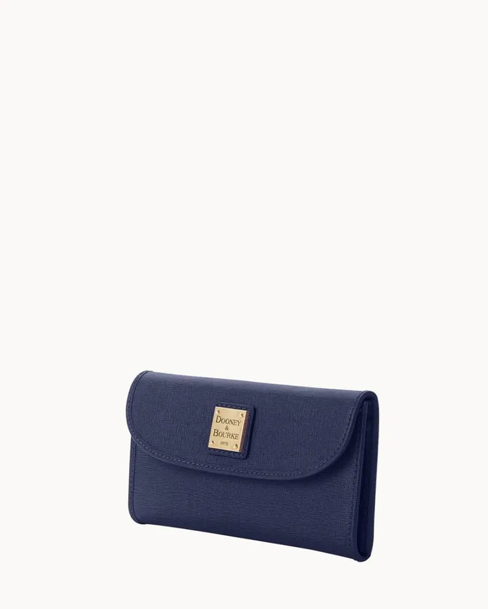 Saffiano Continental Clutch Marine Women Dooney and Bourke Wallets Saffiano Continental Clutch Marine Women Dooney and Bourke Wallets