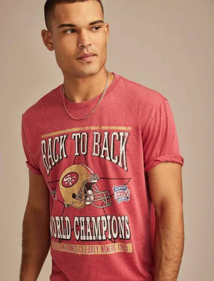San Francisco 49ers Graphic Tee 636 Red Men Lucky Brand Graphic Tees