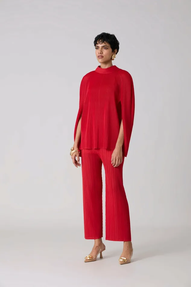 Scarlet Sage CoOrd Sets Lark Cape Set 8211 Red 8211 Women