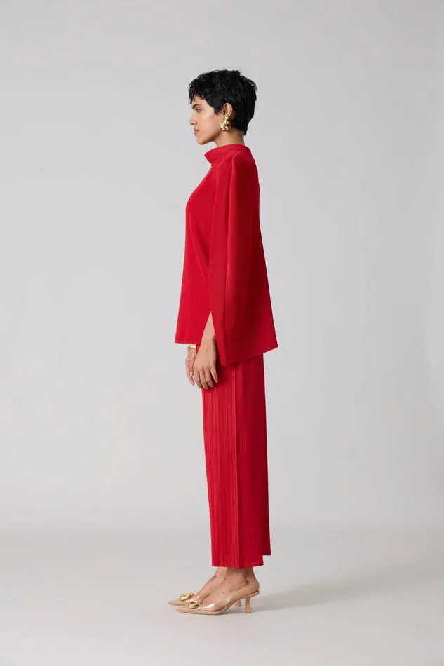 Scarlet Sage CoOrd Sets Lark Cape Set 8211 Red 8211 Women