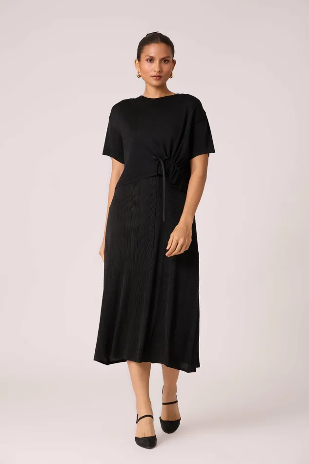 Scarlet Sage Dresses Elsie Cape Dress 8211 Black 8211 Women