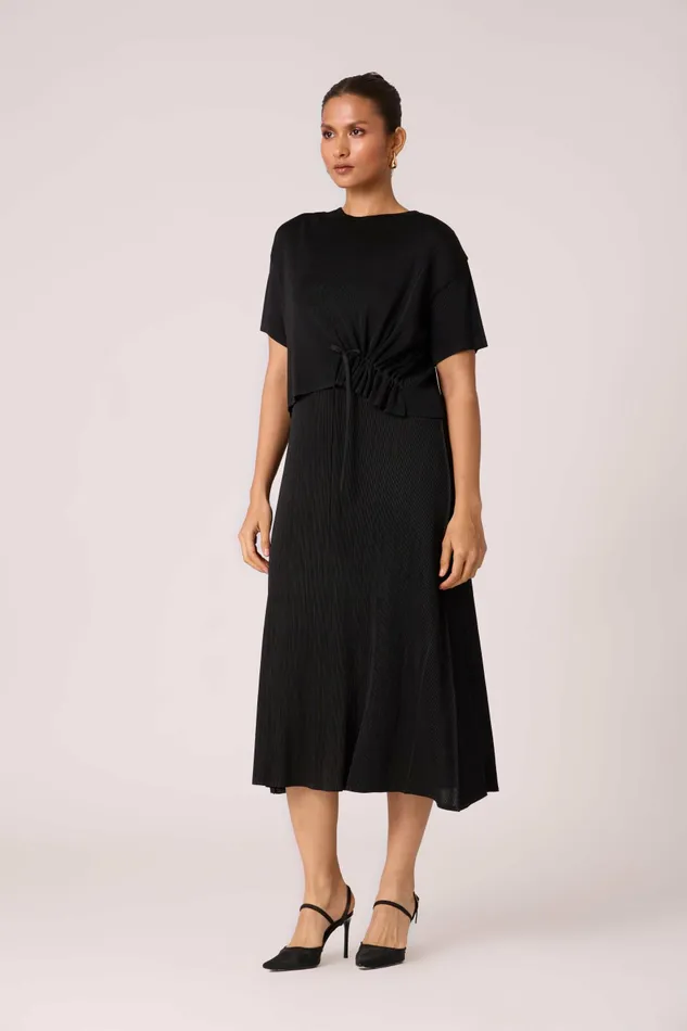 Scarlet Sage Dresses Elsie Cape Dress 8211 Black 8211 Women