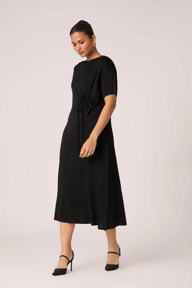 Scarlet Sage Dresses Elsie Cape Dress 8211 Black 8211 Women