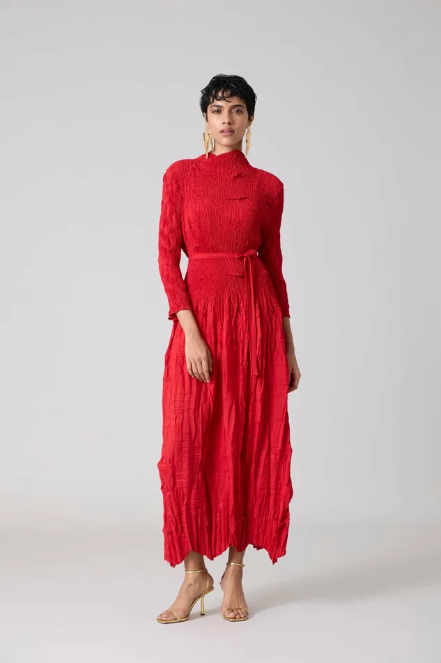 Scarlet Sage Dresses Vida Dress 8211 Red 8211 Women