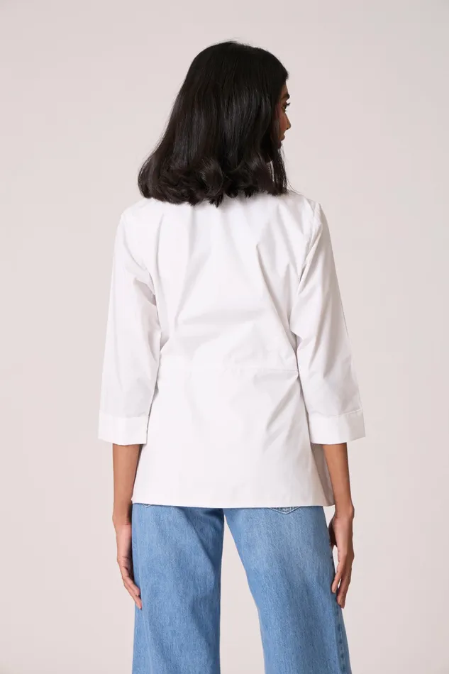 Scarlet Sage Overlays Atrina Applique Jacket 8211 White 8211 Women