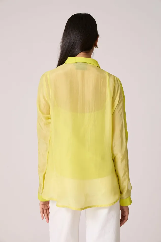 Scarlet Sage Tops Layla Shirt 8211 Lime 8211 Women