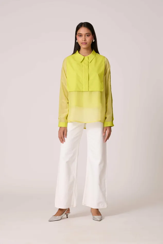 Scarlet Sage Tops Layla Shirt 8211 Lime 8211 Women