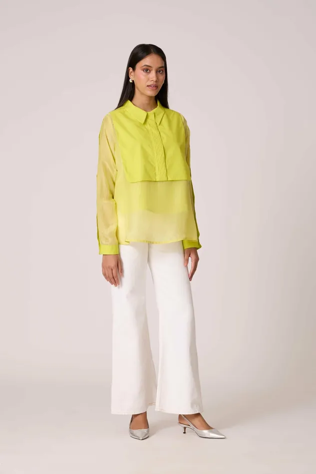 Scarlet Sage Tops Layla Shirt 8211 Lime 8211 Women