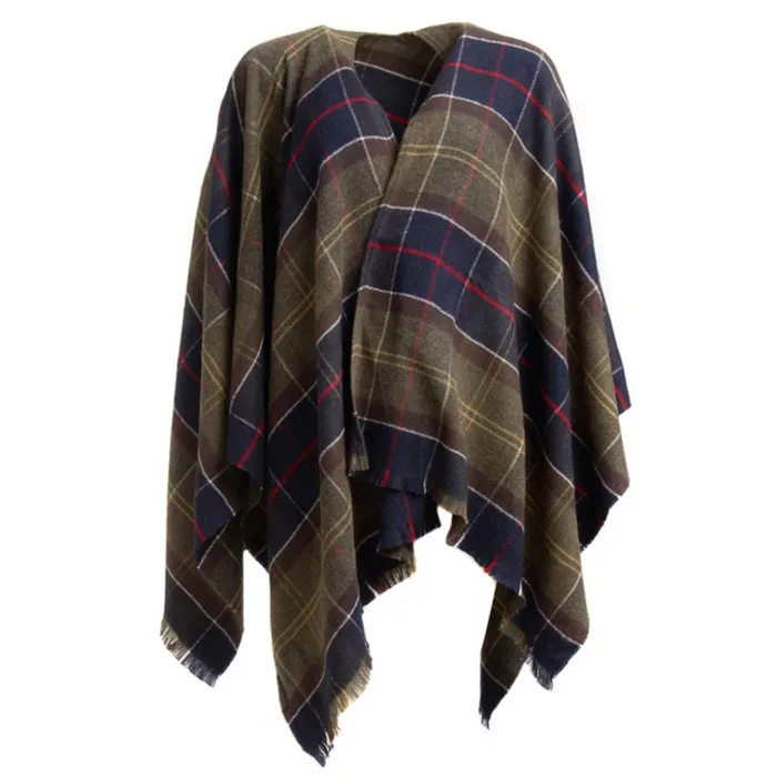 Scarves and Neckwear Women Orvis Barbour Staffin Tartan Serape Classic