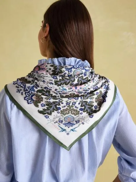 Scarves Women Joules Cream Viscose Scarf