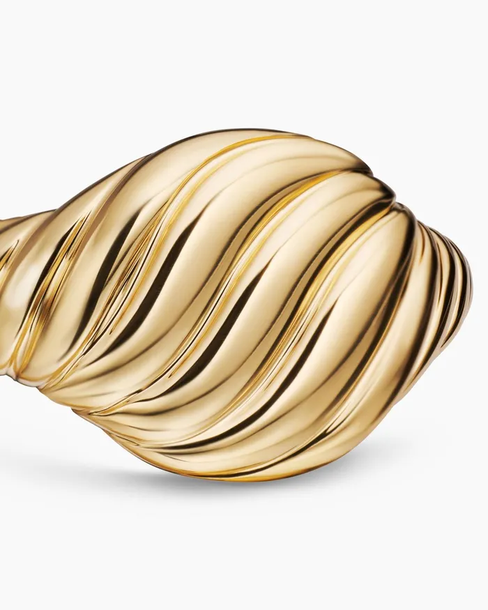 Sculpted Cable Pinky Ring In 18K Yellow Gold 10mm Women David Yurman Pinky Sculpted Cable Pinky Ring In 18K Yellow Gold 10mm Women David Yurman Pinky