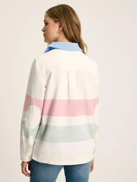 Shirts and Blouses Women Joules Chalk White Cotton Deck Shirt