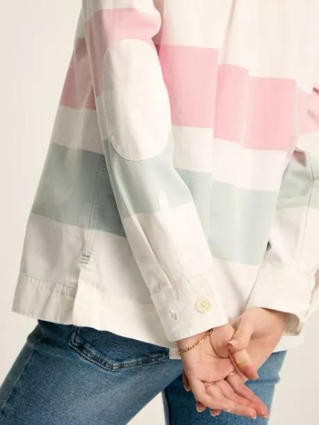 Shirts and Blouses Women Joules Chalk White Cotton Deck Shirt