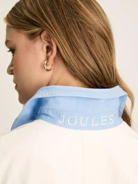 Shirts and Blouses Women Joules Chalk White Cotton Deck Shirt
