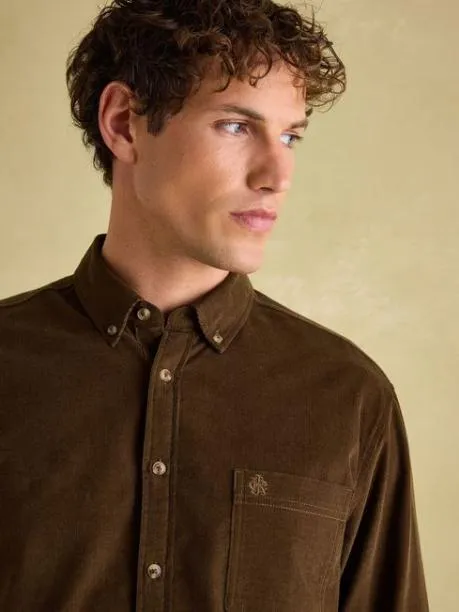 Shirts Men Joules Brown Corduroy Shirt