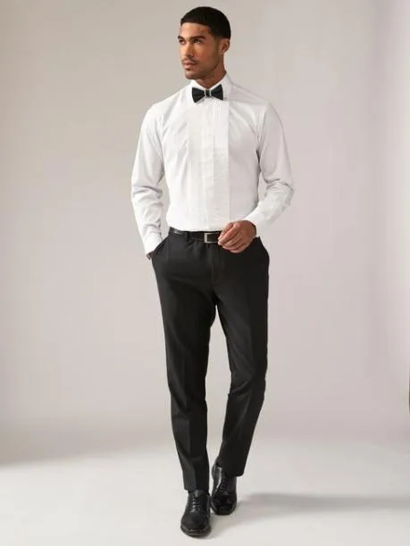 Shirts Men Joules White Pleated Bib Front Dress Shirt Shirts Men Joules White Pleated Bib Front Dress Shirt