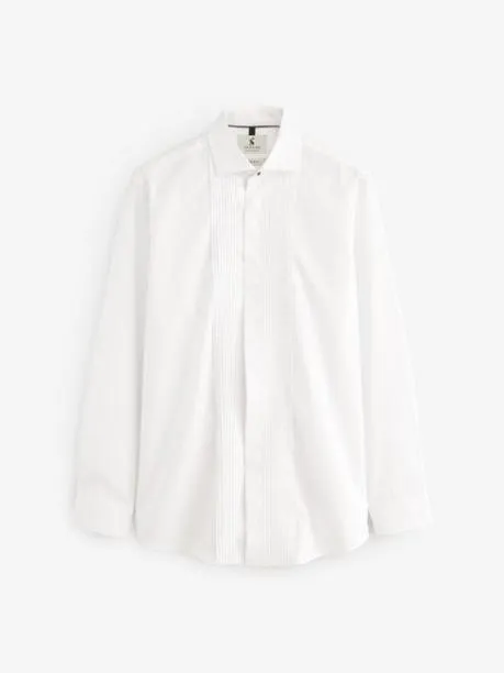 Shirts Men Joules White Pleated Bib Front Dress Shirt Shirts Men Joules White Pleated Bib Front Dress Shirt