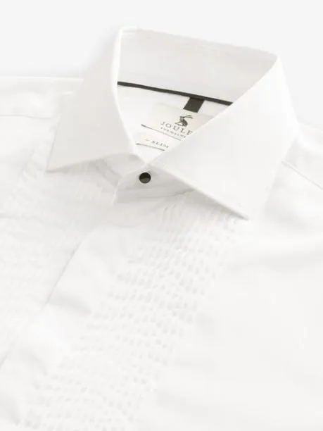 Shirts Men Joules White Pleated Bib Front Dress Shirt Shirts Men Joules White Pleated Bib Front Dress Shirt
