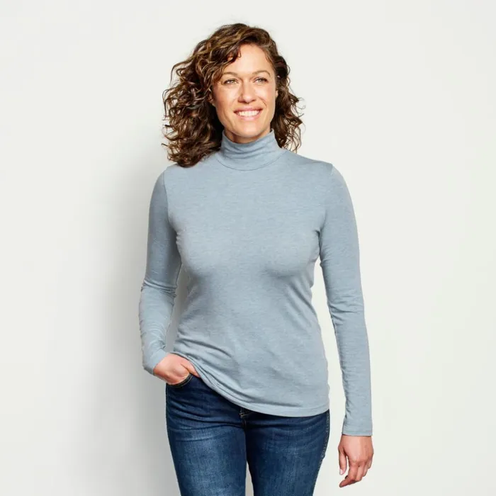 Shirts Women Orvis Perfect Turtleneck Neptune Blue