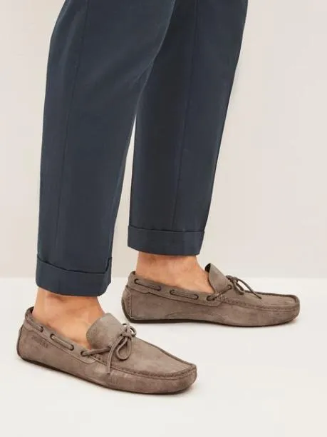Shoes Men Joules Stone Suede Driver Shoes
