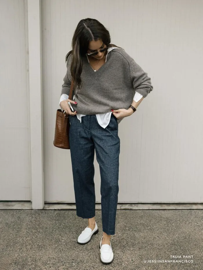 Shop Brochu Walker Bottoms The Talia Pant Indigo