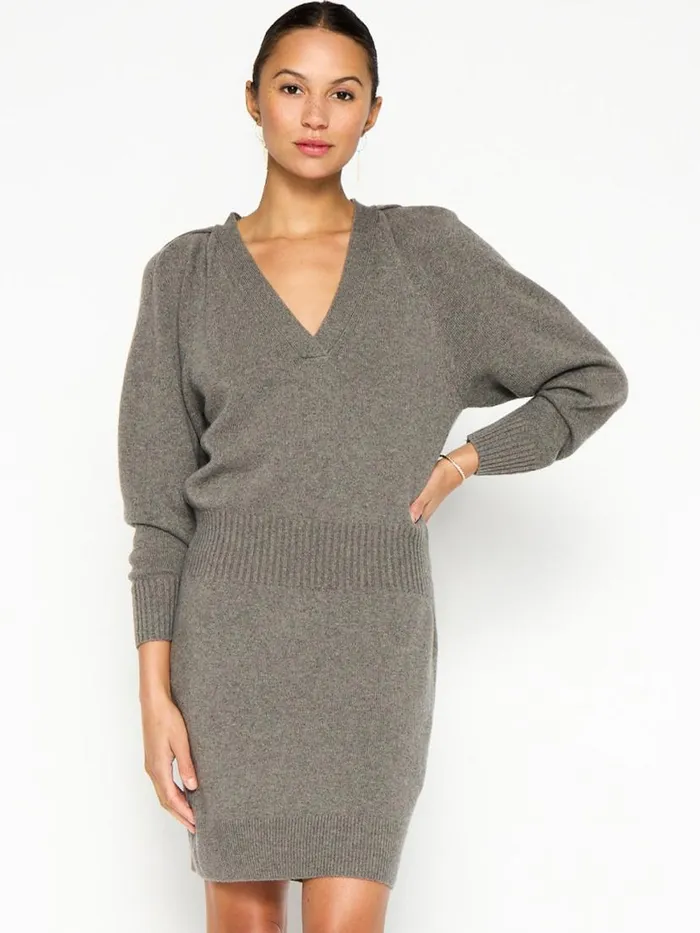 Shop Brochu Walker Dresses The Idris Dress Stoney Melange