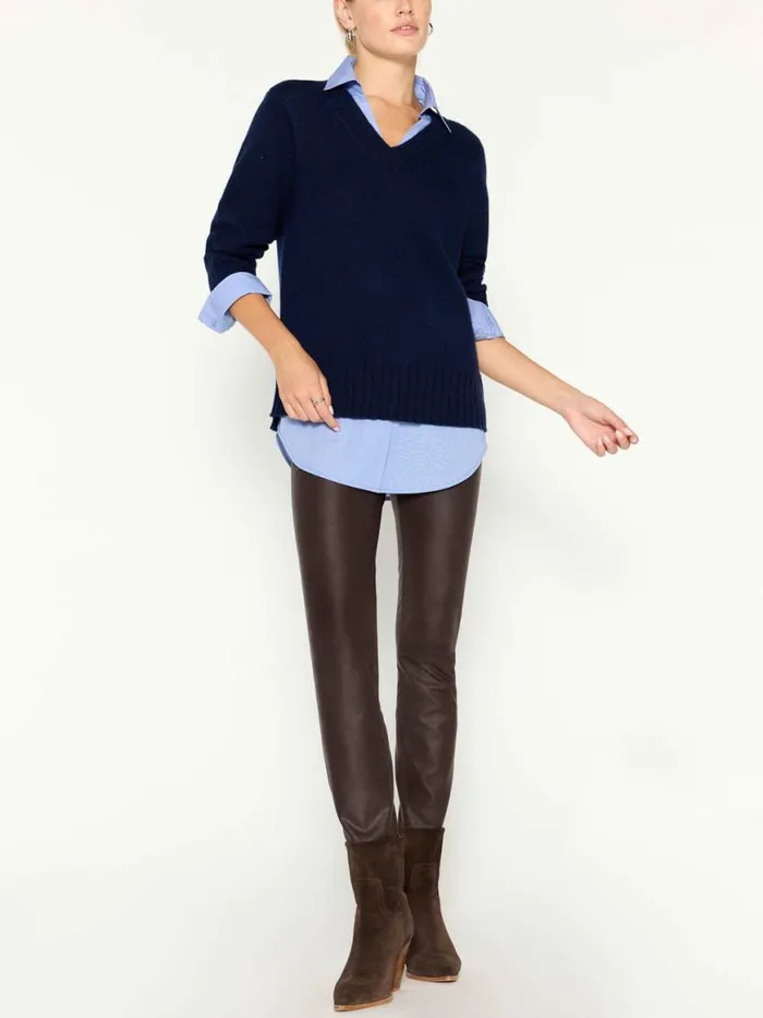 Shop Brochu Walker Sweaters The Arden Looker Navy With Oxford