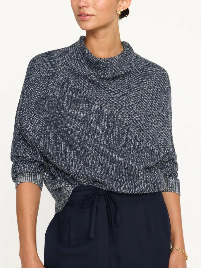 Shop Brochu Walker Sweaters The Leith Plaited Sweater Atlas Plaited Combo