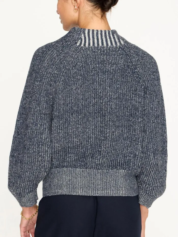 Shop Brochu Walker Sweaters The Leith Plaited Sweater Atlas Plaited Combo