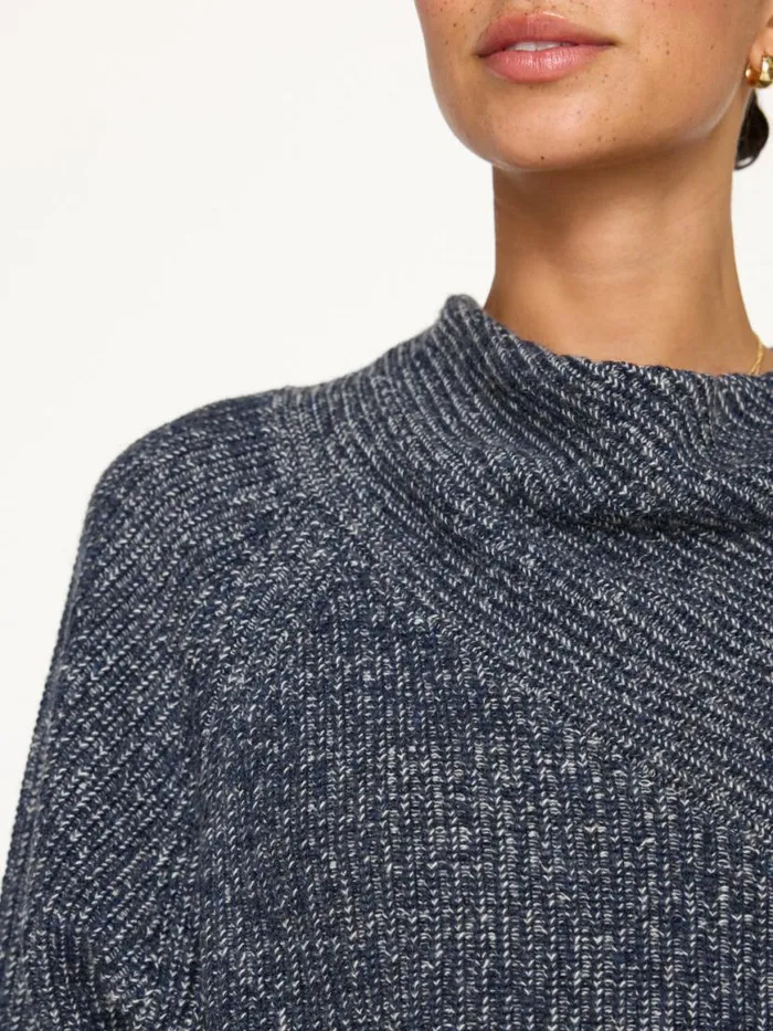 Shop Brochu Walker Sweaters The Leith Plaited Sweater Atlas Plaited Combo