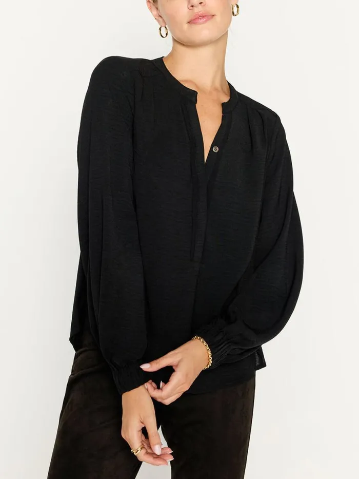 Shop Brochu Walker Tops The Phoebe Blouse Black Onyx