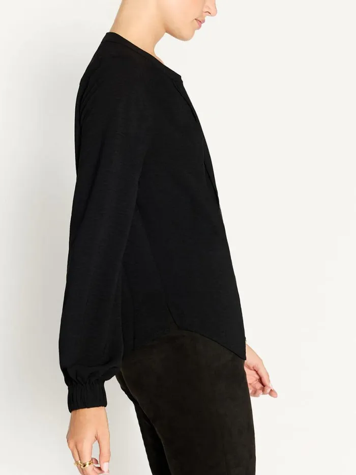 Shop Brochu Walker Tops The Phoebe Blouse Black Onyx