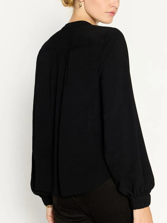 Shop Brochu Walker Tops The Phoebe Blouse Black Onyx